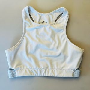 Nike DRI FIT White Sports Bra. Size Small. Great Condition!